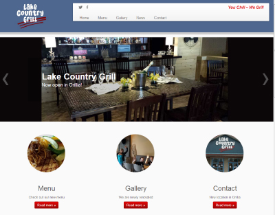 Lake Country Grill - Website